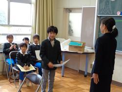 全校朝会の様子