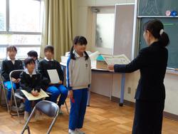 全校朝会の様子