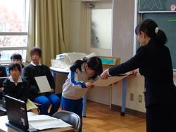 全校朝会の様子