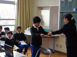 全校朝会の様子