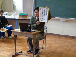 全校朝会の様子