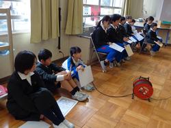 全校朝会の様子