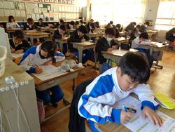 5年生算数の授業（テスト）