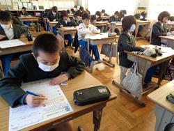 5年生算数の授業（テスト）