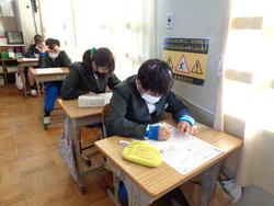 5年生算数の授業（テスト）