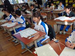 1年生国語の授業（研究授業）