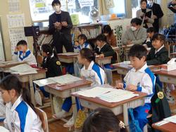 1年生国語の授業（研究授業）