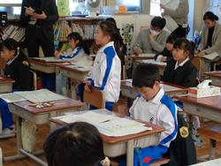 1年生国語の授業（研究授業）