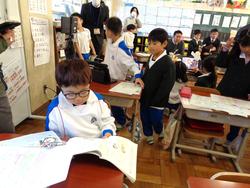 1年生国語の授業（研究授業）