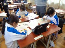 1年生国語の授業（研究授業）