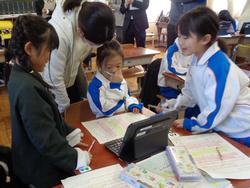 1年生国語の授業（研究授業）