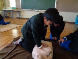 6年生救急法講習会の様子