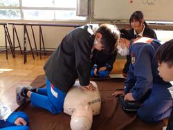 6年生救急法講習会の様子