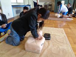 6年生救急法講習会の様子