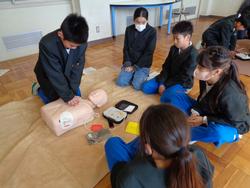 6年生救急法講習会の様子