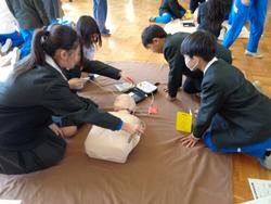 6年生救急法講習会の様子