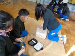 6年生救急法講習会の様子