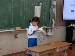 2年生国語の授業