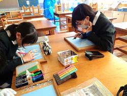 6年生図工の授業