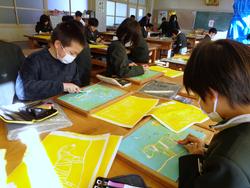 5年生図工の授業