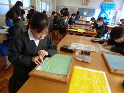 5年生図工の授業