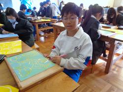 5年生図工の授業