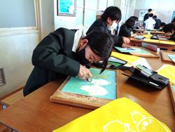 5年生図工の授業
