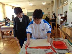 5年生図工の授業