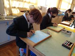 5年生図工の授業