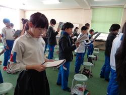 6年生音楽の授業