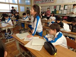 4年生国語の授業（研究授業）