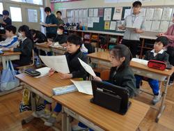 4年生国語の授業（研究授業）