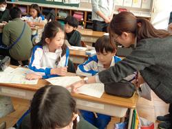 4年生国語の授業（研究授業）