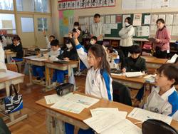 4年生国語の授業（研究授業）