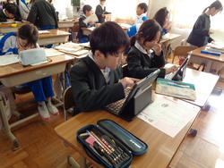 2年生国語の授業