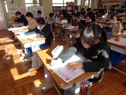 2年生算数の授業（テスト）