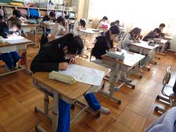 2年生算数の授業（テスト）