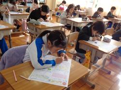 2年生算数の授業（テスト）