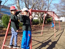 業間休みの外遊び