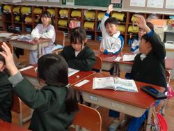 1年生国語の授業