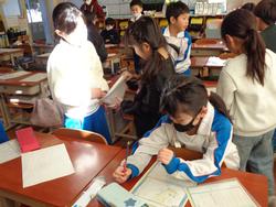 1年生国語の授業