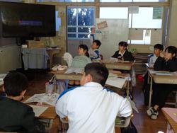 3年生道徳の授業