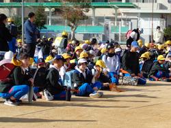 一斉下校の様子