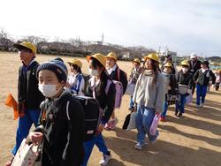 一斉下校の様子