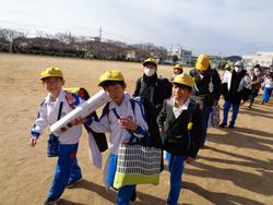 一斉下校の様子