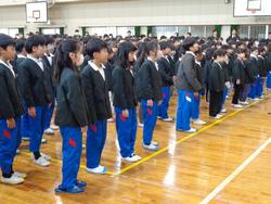 始業式の様子
