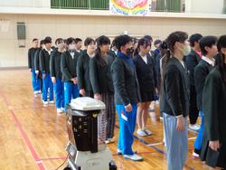 始業式の様子