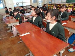 始業式後の三樹っ子たち