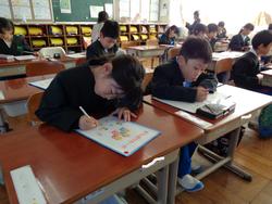 始業式後の三樹っ子たち