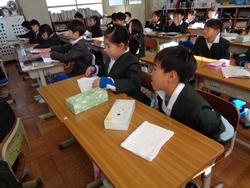 始業式後の三樹っ子たち